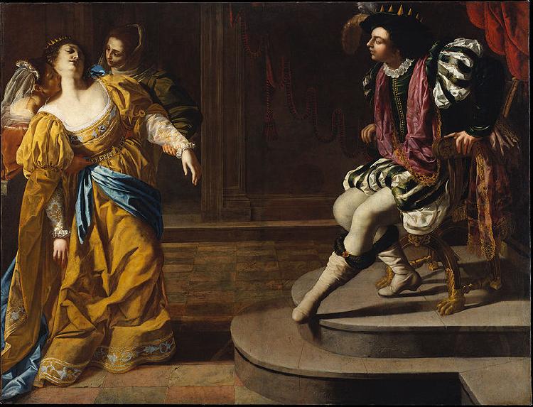 Artemisia gentileschi Esther before Ahasuerus oil painting picture
